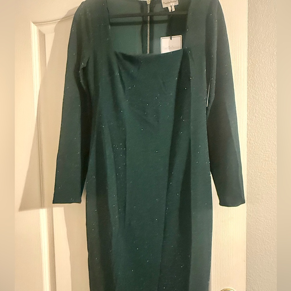 Premier Hunter Green Long Sleeve Dress